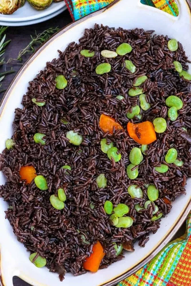 Black Rice Whif Sauce Goat